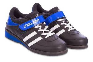 Штангетки обувь для тяжелой атлетики OB-1264 Zelart 39 Черно-синий (06363040)