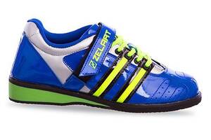 Штангетки взуття для важкої атлетики OB-1265 Zelart 40 Синьо-салатовий (06363043)