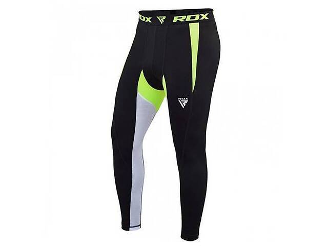 Штаны компрессионные RDX Lycra RDX Inc M Черно-зеленый (06260013)