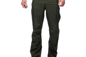 Штаны мужские Black Diamond Stormline Stretch FL ZP Rain Pants XL Темно-Зеленый