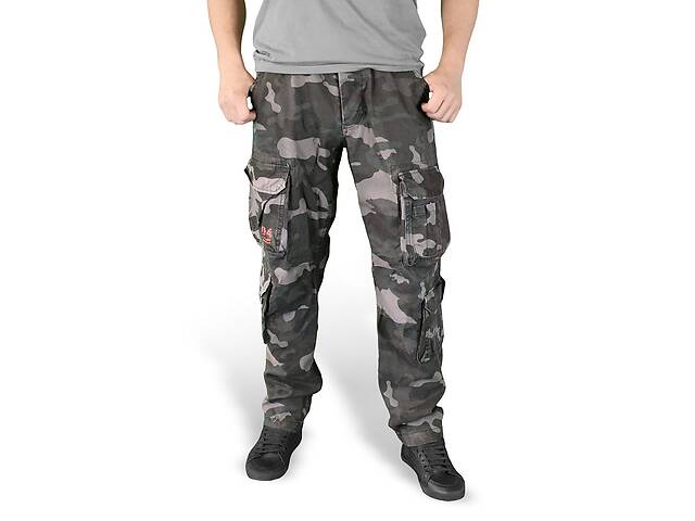 Брюки Surplus Airborne Slimmy Trousers Beige BLACK CAMO L Комбинированный (05-3603-42)