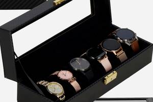 Скринька (органайзер) для зберігання годинників Springos 30 x 11 x 8 см HA1054 Купи уже сегодня!