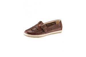 Слиперы Eddie Bauer Womens Braided Leather Slippers Brown 36 Коричневый (7729329BR-36)