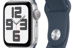 Смарт часы Apple Watch SE 40mm Silver Alum Case with Storm Blue Sp/b - S/M (6915013)