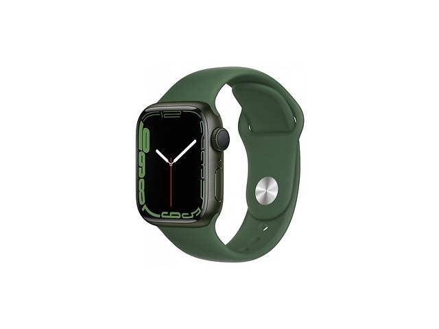 Смарт-часы Apple Watch Series 7 GPS 41mm Green Aluminium Case with Green Spor (MKN03UL/A)