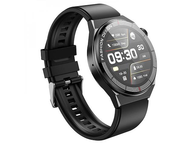Смарт часы Borofone BD2 Bluetooth v5.1 270mAh IP68 Черный
