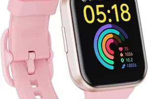 Смарт годинник,Розумний годинник dotn, фітнес-трекер з сенсорним екраном 1,69 дюйма, Рожевий