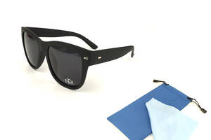 Солнцезащитные очки FlyBy Casilda с черной матовой оправой и черной линзой