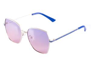 Солнцезащитные очки LuckyLOOK 431-967 Фэшн-классика One Size Розовый+ Синий