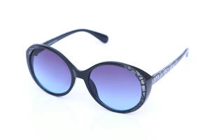 Солнцезащитные очки LuckyLOOK женские 086-112 Драгон-флай One Size Серо-синий градиент