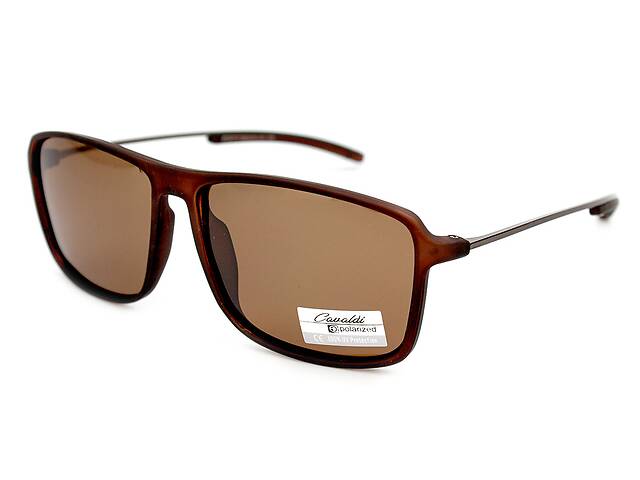 Солнцезащитные очки мужские Cavaldi (polarized) EC9717-C3 Коричневый