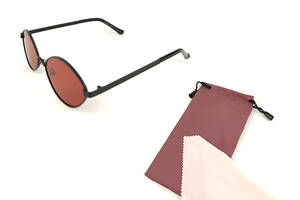 Солнцезащитные очки овальной формы Matrix Bonny с черной металической оправой и ярко-красной линзой