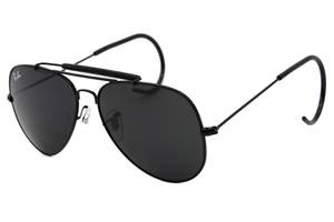 Солнцезащитные очки Ray Ban 3030 Black all Black Стекло RB 3030-02