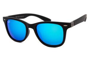 Солнцезащитные очки Replica RB 4195-F Черный матовый голубое зеркало RB 4195-F-01 One Size