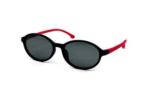 Сонцезахисні окуляри з поляризацією дитячі Еліпси 164-420 LuckyLOOK Червоний Чорний