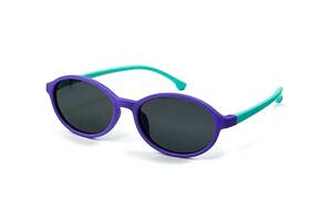 Сонцезахисні окуляри з поляризацією дитячі Еліпси 598-868 LuckyLOOK Фіолетовий Зелений