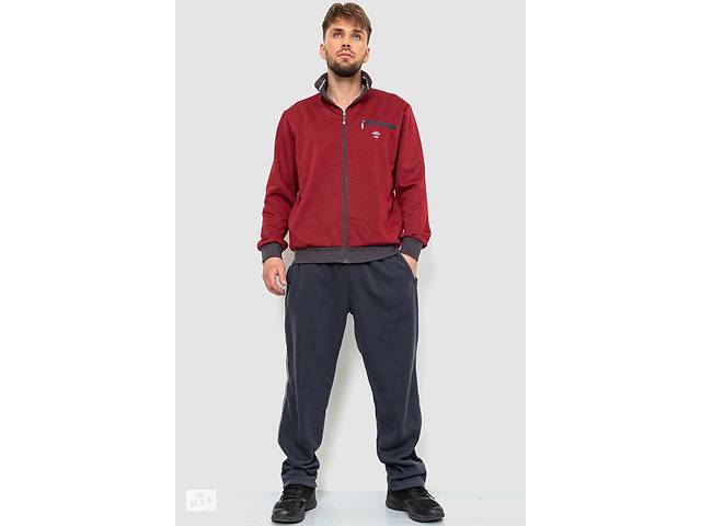 Спорт костюм мужской на флисе Ager 4XL красно-серый 244R9109