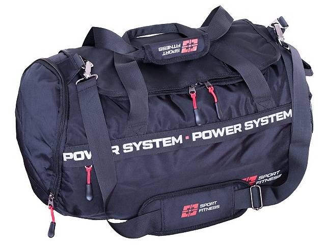 Спортивна сумка Power System PS-7012 Gym Bag-Dynamic (38л.) Black/Red
