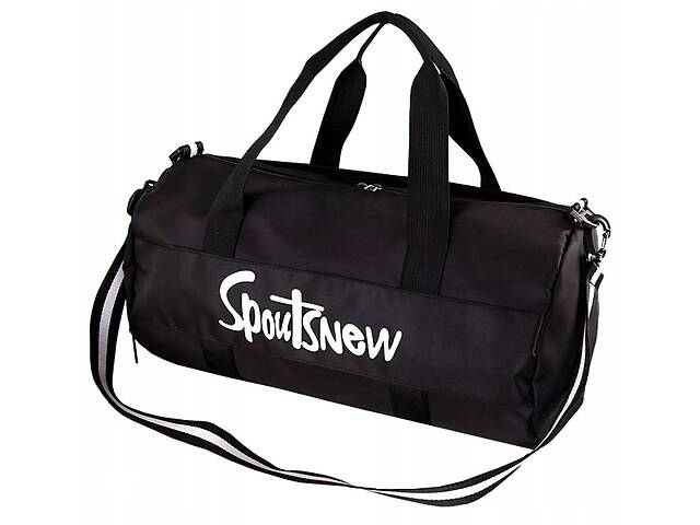 Спортивная сумка с отделами для обуви влажных вещей Edibazzar Черный (ST77D black)