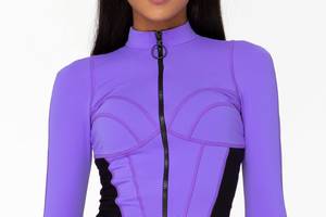 Спортивная женская кофта рашгард Designed for Fitness Summer Vogue Orchid XS/S Violet