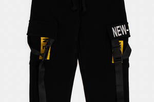 Спортивные брюки для мальчика 116 черный Lizi Kids ЦБ-00220696