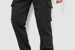 Спортивные штаны мужские карго на флисе черный 241R0651 Ager M