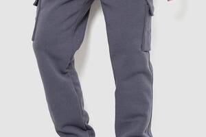 Спортивные штаны мужские карго на флисе темно-серый 241R0651 Ager M