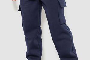 Спортивные штаны мужские карго на флисе темно-синий 241R0651 Ager M
