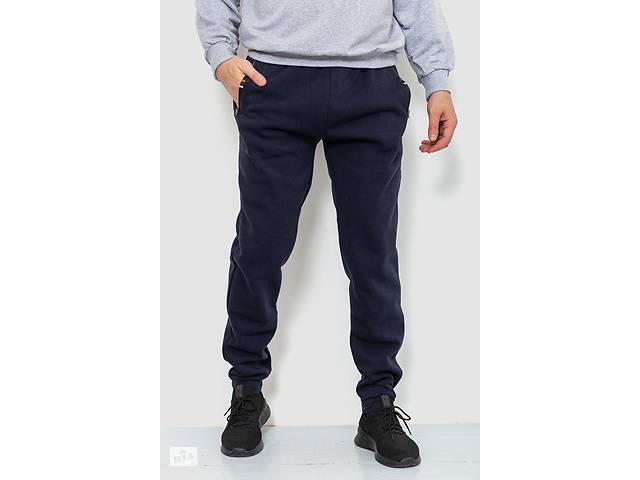 Спортивные штаны мужские на флисе темно-синий 244R41269 Ager L