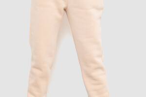 Спортивные штаны женские на флисе светло-бежевый 214R109 Ager L