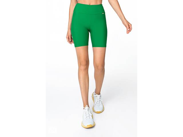 Спортивные женские велосипедки Designed for Fitness Leia Green XS Lemon/Khaki