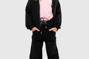 Спортивный костюм для девочки кофта штаны Viollen 2176 116 см Черный 2000989944881