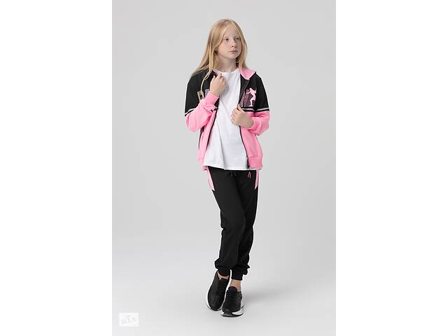 Спортивный костюм для девочки S&D 6777 кофта штаны 146 см Розовый 2000989918141