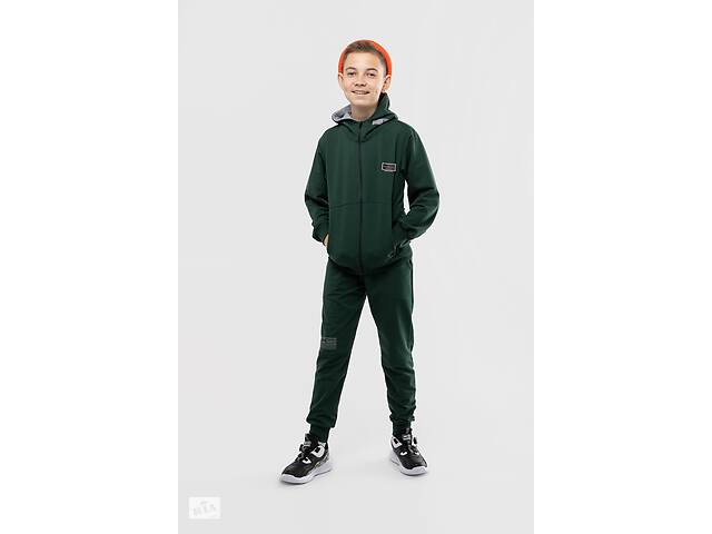 Спортивный костюм для мальчика MAGO 244006 кофта + штаны 152 см Зеленый (2000989919261)