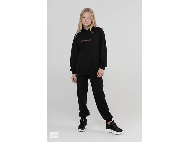 Спортивный костюм кофта штаны для девочки Viollen 2190 128 см Черный 2000990040411