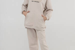 Спортивный костюм кофта штаны для девочки Viollen 2190 128 см Светло-бежевый 2000990040497