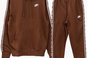 Спортивный костюм мужской Nike Club Flc Gx Hd Trk Suit (FB7296-259) XL Коричневый