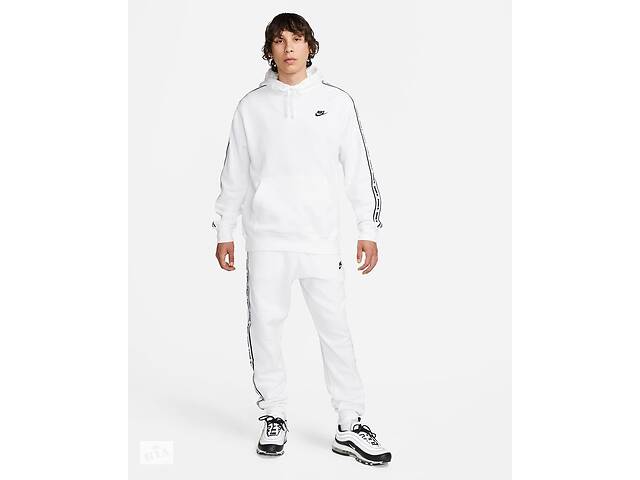 Спортивный костюм мужской Nike Club Fleece Mens Graphic Hooded Track Suit (FB7296-100) S Белый