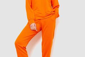 Спортивный костюм женский двухнитка Ager M оранжевый 244R009