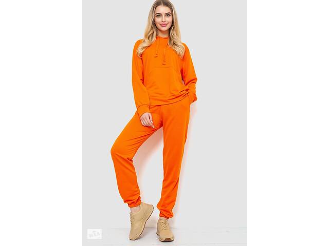 Спортивный костюм женский двухнитка Ager M оранжевый 244R009