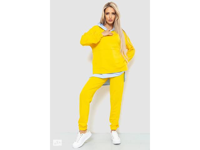 Спортивный костюм женский обманка Желтый 102R329 Ager (101180_793611) XXL-XXXL