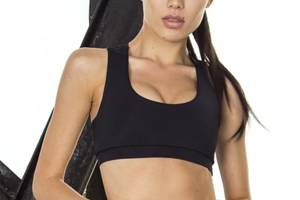 Спортивный женский топ Designed for Fitness Black Net L Черный