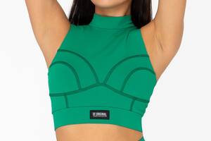 Спортивный женский топ Designed for Fitness Summer Vogue Green S Lemon/Khaki