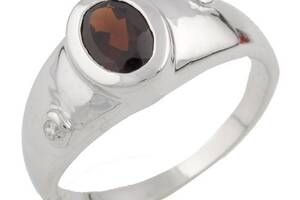 Серебряное кольцо SilverBreeze с натуральным рубином 17 размер (1090961)