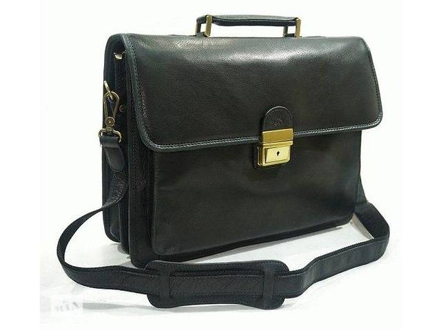 Стильный практичный кожаный портфель KATANA k34205-1, черный