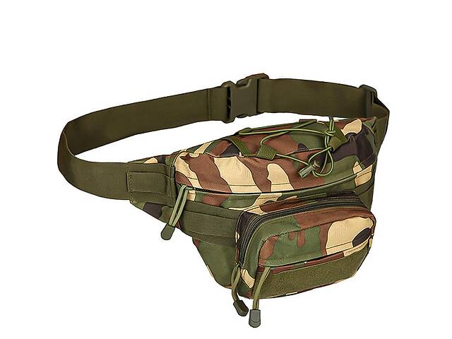 Сумка-бананка тактическая на пояс AOKALI Outdoor A29 Camouflage Green