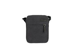 Сумка через плечо Exodus Leather Canvas Серая P2402EX023 16 х 21 х 4 см