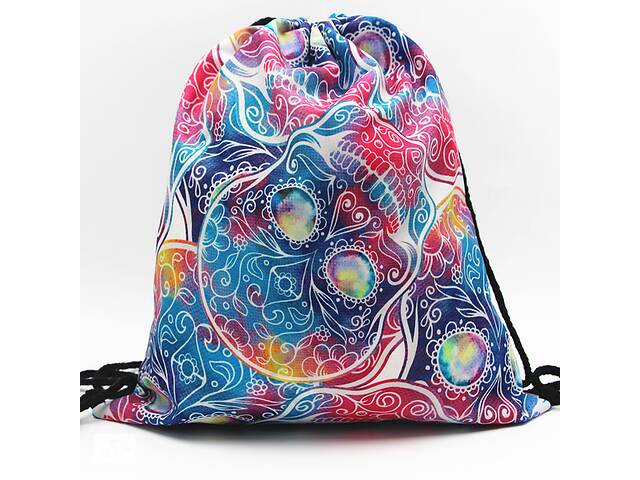 Сумка для обуви Череп 11365 32х39 см разные цвета