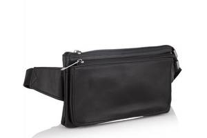 Сумка поясная BUFFALO BAGS Мужская кожаная поясная сумка BUFFALO BAGS SHIM8940A-black