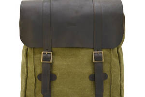 Сумка рюкзак для ноутбука из канвас TARWA RCh-3420-3md хаки